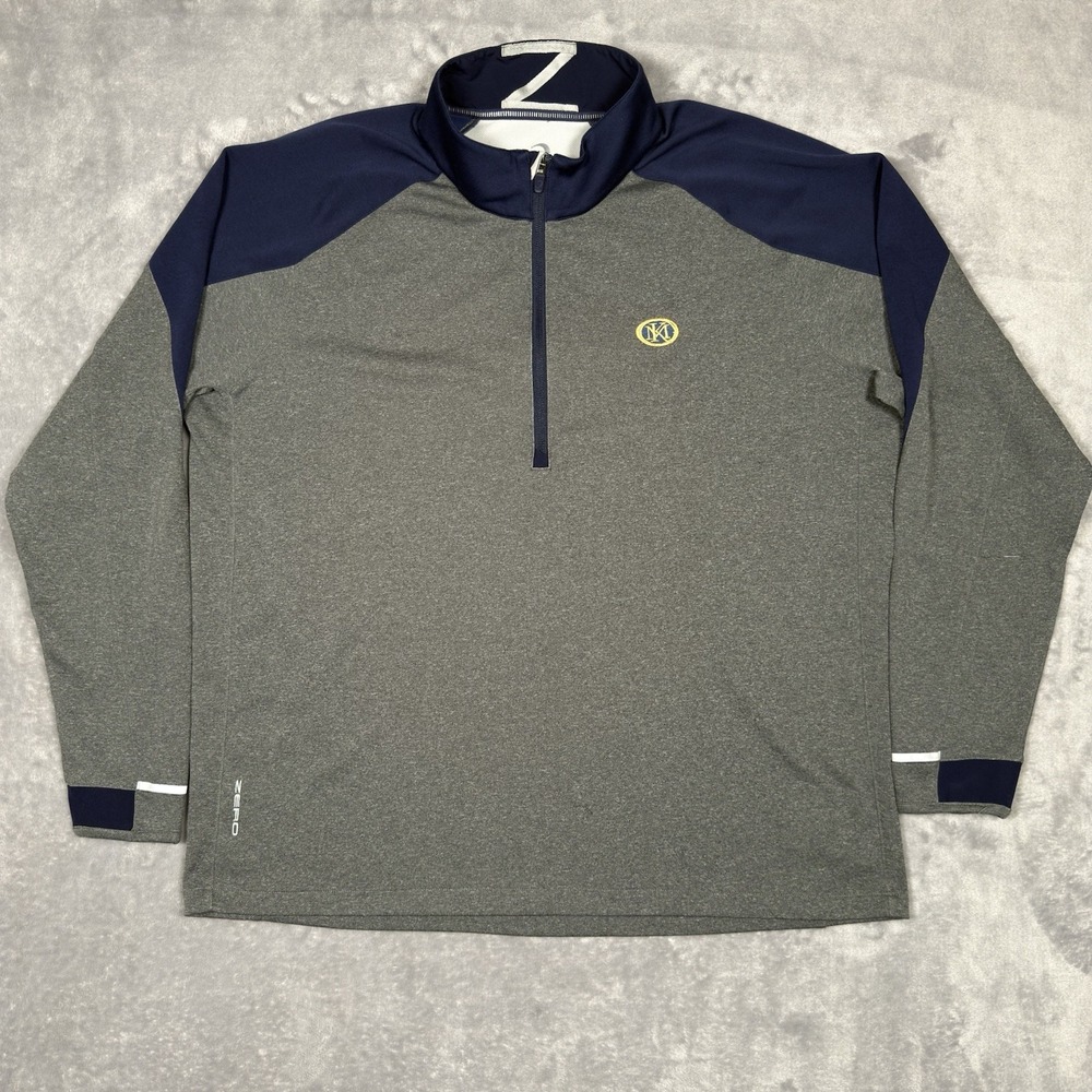 Zero Restriction‎ 1/4 Zip Pullover Men 2XL XXL Z425 Performance Golf Gray L1016